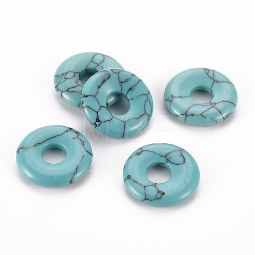 Synthetic Turquoise Pendants G-T122-66I-1