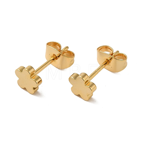 Brass Earrings EJEW-O003-01C-G-1