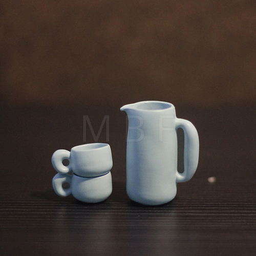 Miniature Teapot & Cup Set Ornaments MIMO-PW0002-12A-02-1