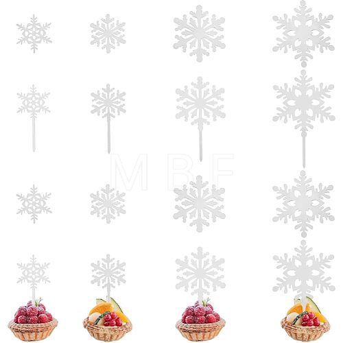 8 Sets 2 Style Acrylic Cake Toppers DIY-FH0004-90A-1