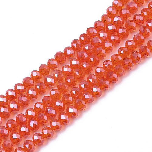 Electroplate Glass Beads Strands EGLA-A034-T4mm-A21-1