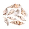 Electroplated Natural Shell Pendants BSHE-T015-11-1