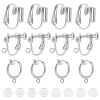 18Pcs 3 Style Brass Clip-on Earring Findings FIND-SC0003-96S-1