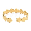 Real 18K Gold Plated 304 Stainless Steel Cuff Bangles BJEW-L695-001G-04-3