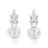 925 Sterling Silver and Cubic Zirconia Peg Bails STER-T009-25S-1
