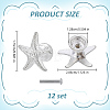 12 Bags Starfish Alloy Drawer Pull Handle AJEW-WR0003-49-2