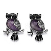 Natural Amethyst Pendants G-H308-01AS-08-1