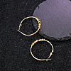 Fashionable 201 Stainless Steel Hoop Earrings SR8291-1