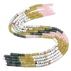 Natural Quartz Crystal & Howlite & Dyed White Jade & Synthetic Shoushan Stone Beads Strands G-Z135-C11-3