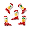Boot Baking Paint Glass Enamel  Beads LAMP-C020-02Q-1