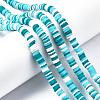 Handmade Polymer Clay Beads Strands CLAY-R089-6mm-085-13