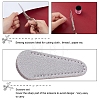 2Pcs 2 Styles Stainless Steel Embroidery Scissors & Imitation Leather Sheath Tools TOOL-SC0001-36-5