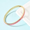 304 Stainless Steel Enamel  Bangles BJEW-D408-36G-4