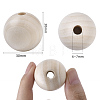 Natural Unfinished Wood Beads WOOD-S651-A30mm-LF-3