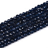Dyed Natural Sapphire Beads Strands G-T143-05-4