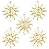 5Pcs 304 Stainless Steel Pendants STAS-YW0003-40-1