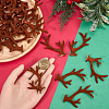 36Pcs 2 Styles Velvet and Plastic Antler Snowman Hand Branch FIND-GF0007-09B-3