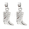 Brass Micro Pave Clear Cubic Zirconia Pendants KK-A290-02P-1