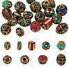 Handmade Tibetan Style Beads TIBEB-TAC0003-01-2