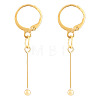 Brass Leverback Earring Findings EJEW-TAC00036-1