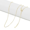 Brass Cable Chain Necklaces NJEW-U008-06G-1