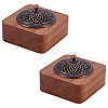 Square Wood Incense Burners AJEW-WH0696-503-1