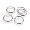 Tarnish Resistant 304 Stainless Steel Saw Cut Open Jump Rings STAS-P212-25P-06-1