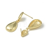 Rack Plating Brass Stud Earrings EJEW-U006-07G-2