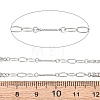 304 Stainless Steel Oval with Flat Round Link Chains CHS-H117-11P-2