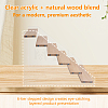 6-Tier Clear Plastic & Wood Organizer Display Riser Rack ODIS-WH0025-360-3