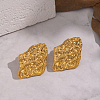 Textured Organic Shape 304 Stainless Steel Stud Earrings OD6068-7