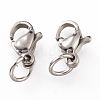 Tarnish Resistant 304 Stainless Steel Lobster Claw Clasps LS-STAS-G240-01A-P-2