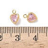Brass Micro Pave Cubic Zirconia Pendants KK-Z136-18G-02-3