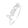 Amour Brass Open Cuff Bangles BJEW-F528-03P-4