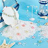 24Pcs 6 Colors Luminous Transparent Resin Pendants RESI-SP0001-01-4