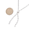 Brass Figaro Chain Slider Necklaces Making AJEW-JB01491-02-2