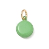Spray Painted Brass Charms KK-CBAEB58-04B-1