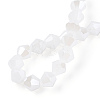 Imitation Jade Electroplate Glass Beads Strands EGLA-A039-J6mm-A06-4