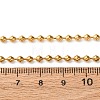3MM 304 Stainless Steel Saucer Chain Necklaces NJEW-P338-04G-5