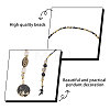 2Pcs Plastic Bead with Zinc Alloy Enamel Charms Bookmarks AJEW-GL0003-52B-4