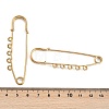 Ion Plating(IP) 304 Stainless Steel Safety Pins Brooch Findings STAS-K252-05C-G-3