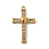 304 Stainless Steel Rhinestone Pendants STAS-B128-09G-02-1