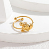 304 Stainless Steel Open Cuff Rings for Women WG16A26-02-1