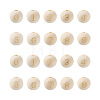 Craftdady 100Pcs 10 Styles Unfinished Natural Wood European Beads WOOD-CD0001-08-1