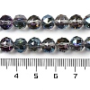 Transparent Electroplate Glass Beads Strands EGLA-N002-34C-C16-4