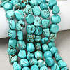 Dyed & Heated Natural Howlite Beads Strands G-B161-B06-1