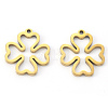 PVD Vacuum Plating 304 Stainless Steel Pendants STAS-N092-57G-2