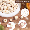 350Pcs 11 Styles Natural Wood Beads WOOD-PA0001-43-6