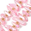 Electroplated Natural Quartz Crystal Beads Strands G-F800-F-2