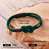 Braided Knot Nylon Cord Bracelets with 304 Stainless Steel Magnetic Clasps for Men UA2967-15-1